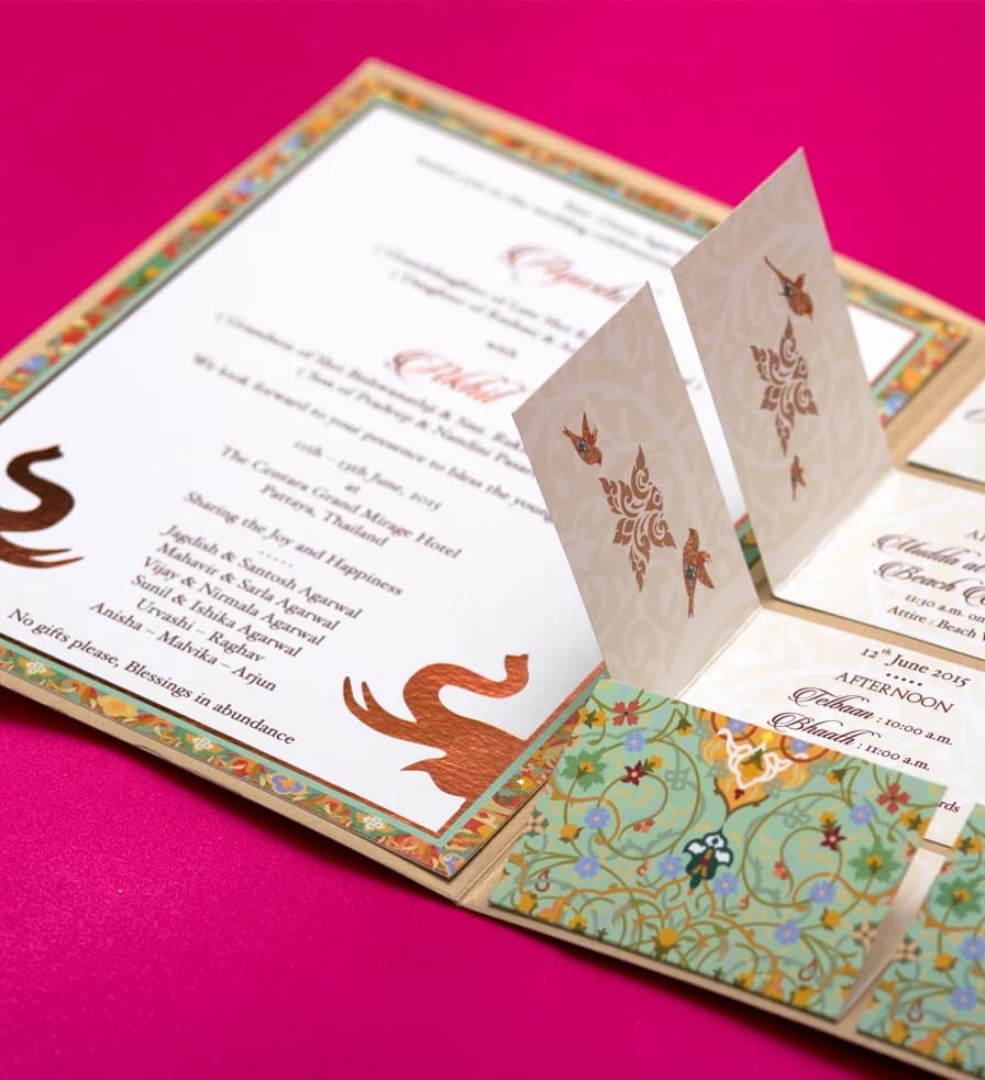 Custom invitation card created by Arihanth Graphics