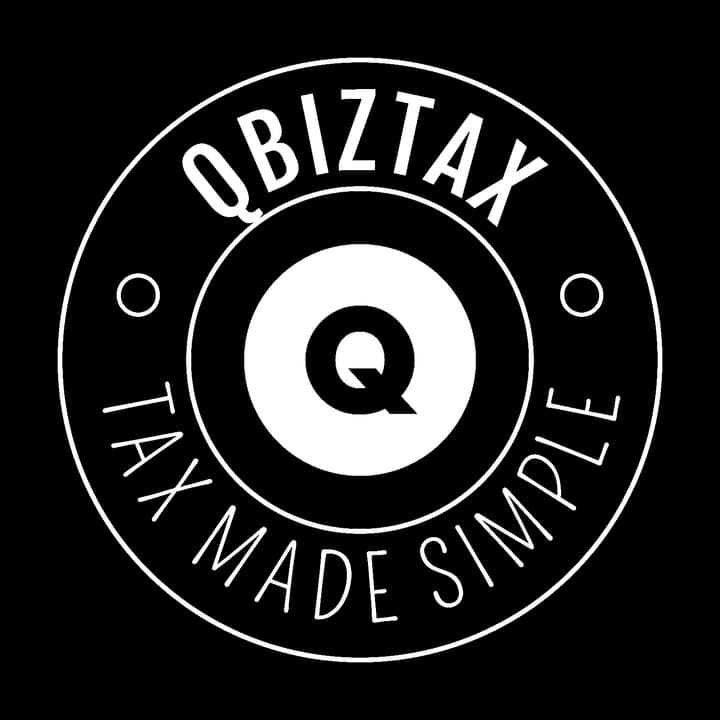 Qbiz Tax Made Simple circular logo