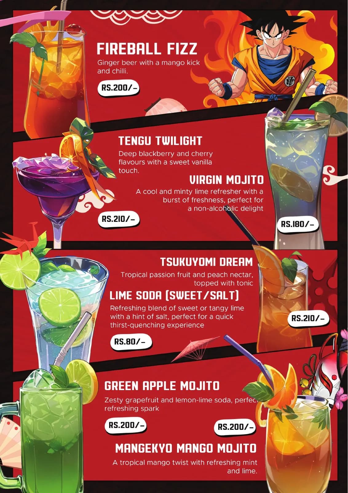 mocktail menu brochure page 5