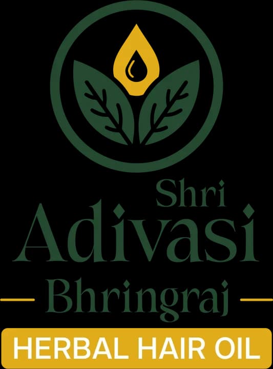 Shri Adivasi Bhringraj finished logo used as the anchor of the mood book