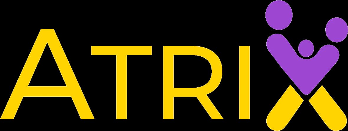 Atrix finished logo used as the anchor of the mood book