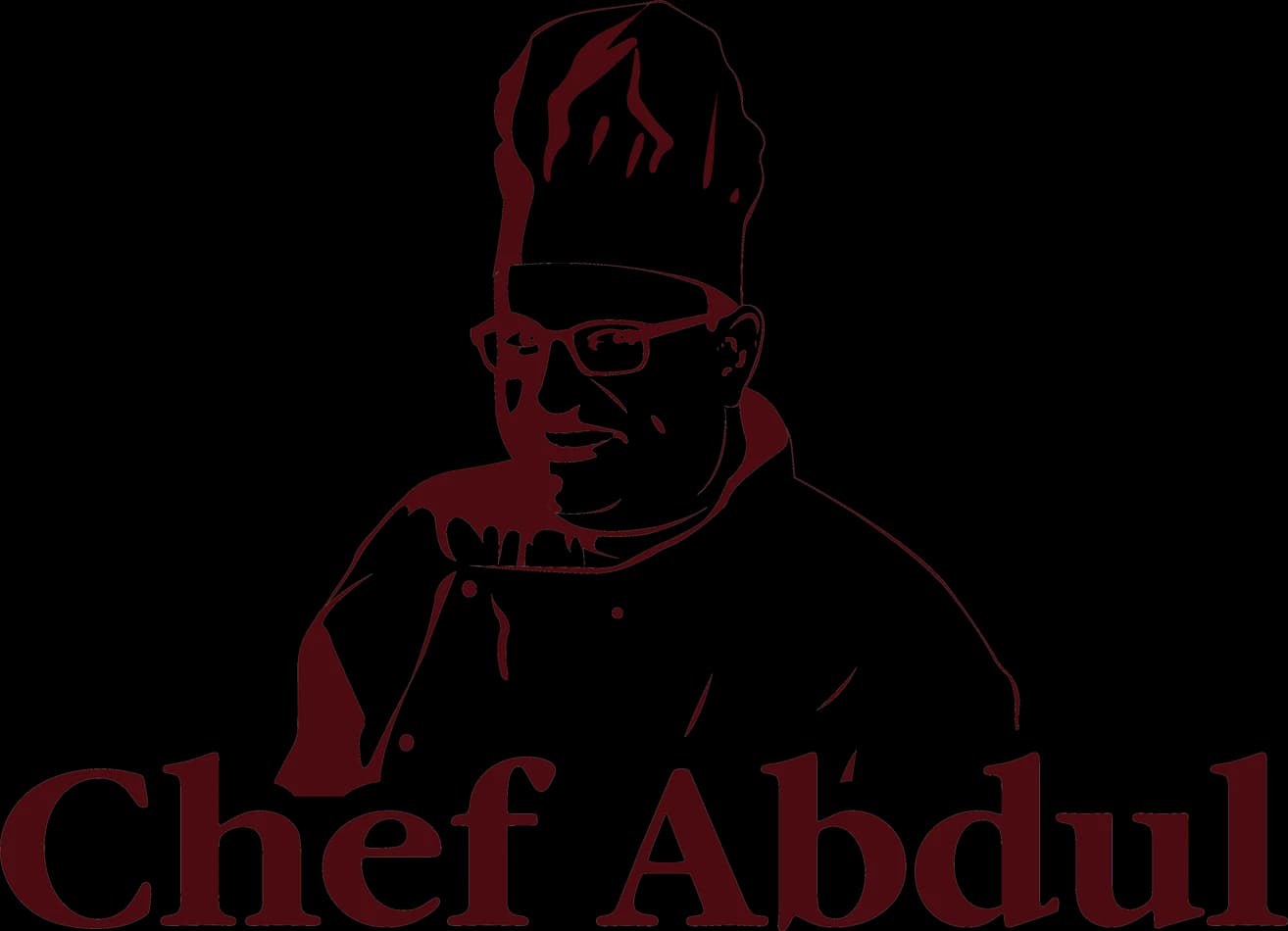 Chef Abdul finished logo used as the anchor of the mood book