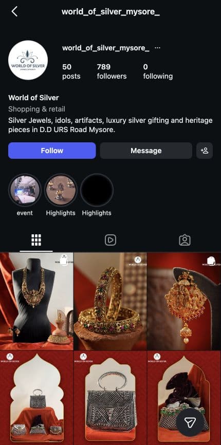 World of Silver — Silver Articles social media marketing case study