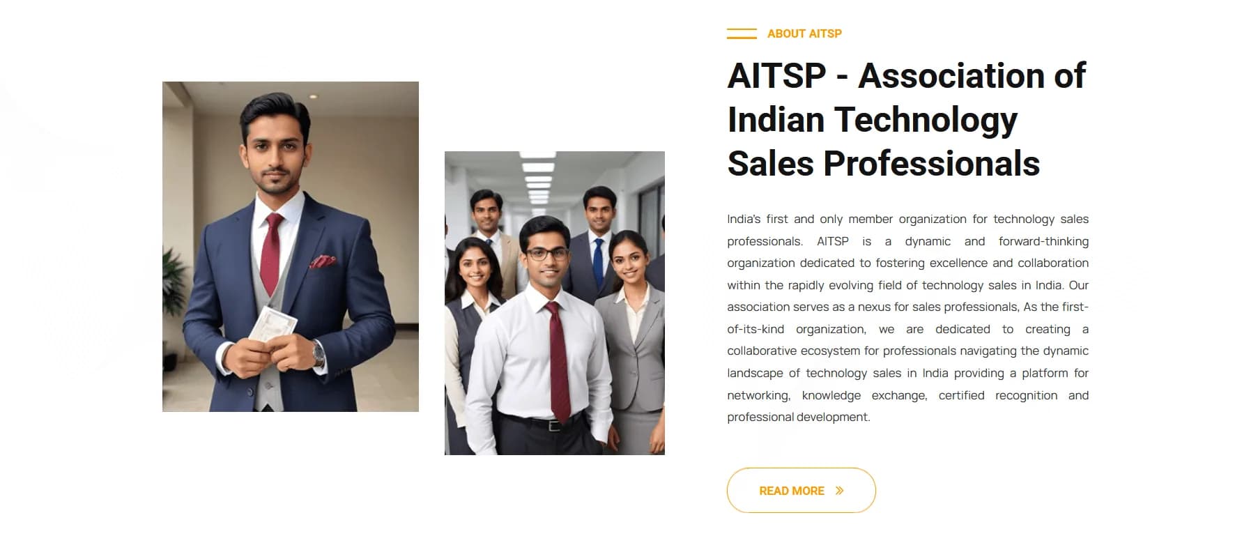 AITSP responsive website design screen 1