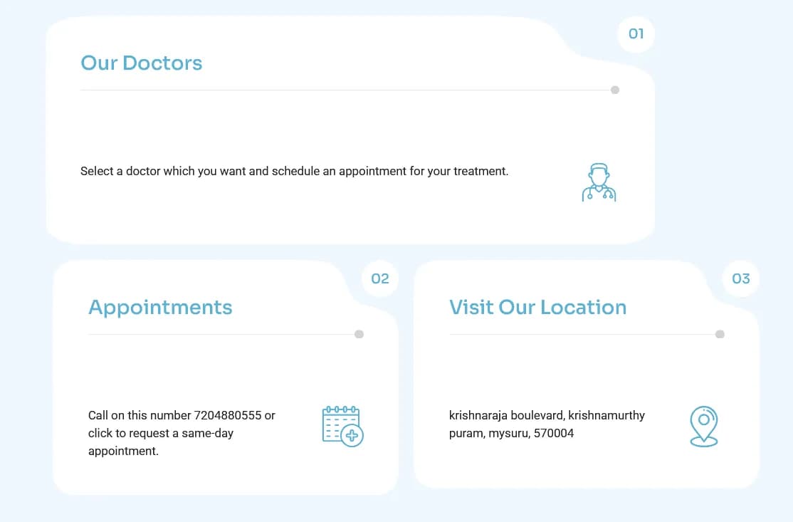 APTA Clinic responsive website design screen 2
