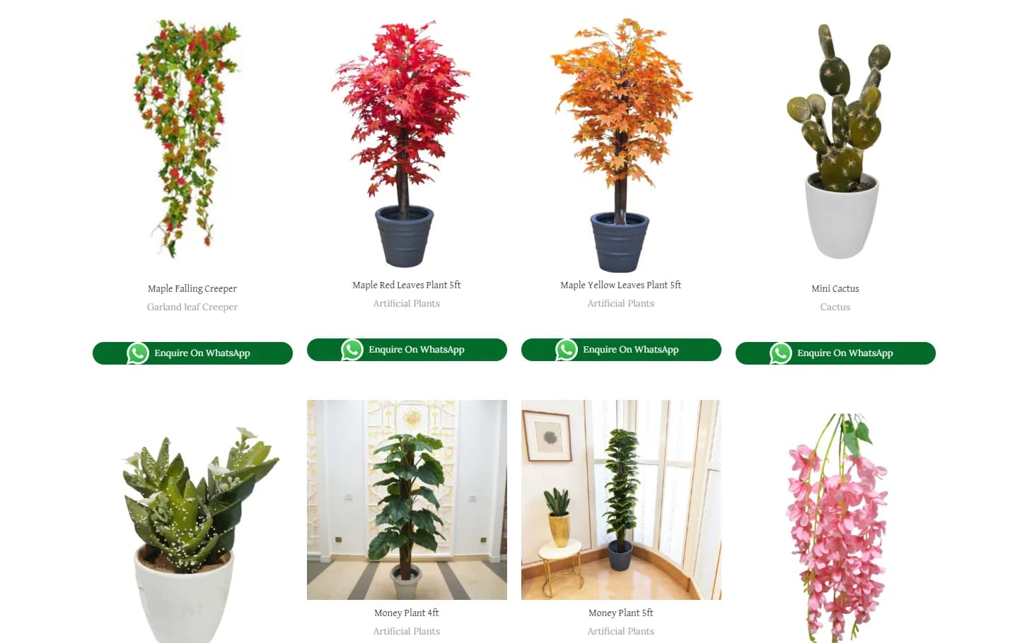 Artificial Plants Mysore responsive website design screen 1
