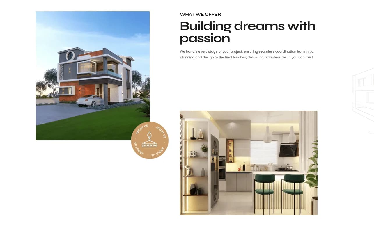 Build-Plex responsive website design screen 1