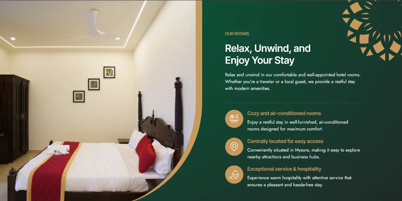 Café Bhadrachalam responsive website design screen 1