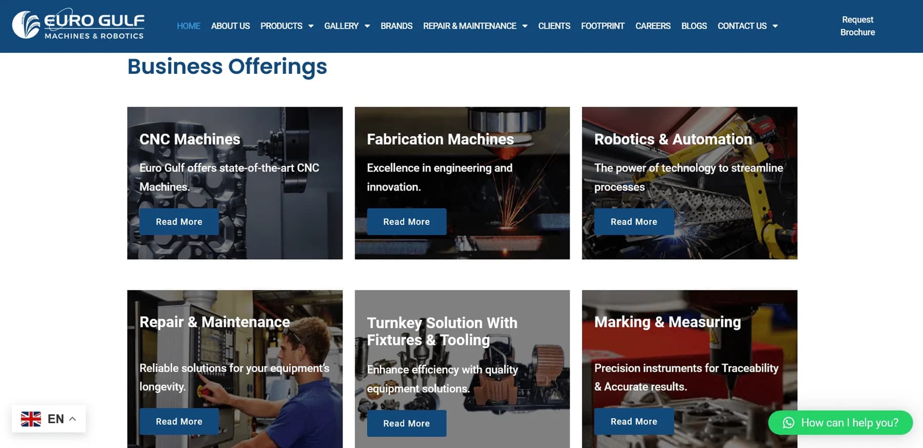 Euro Gulf responsive website design screen 1