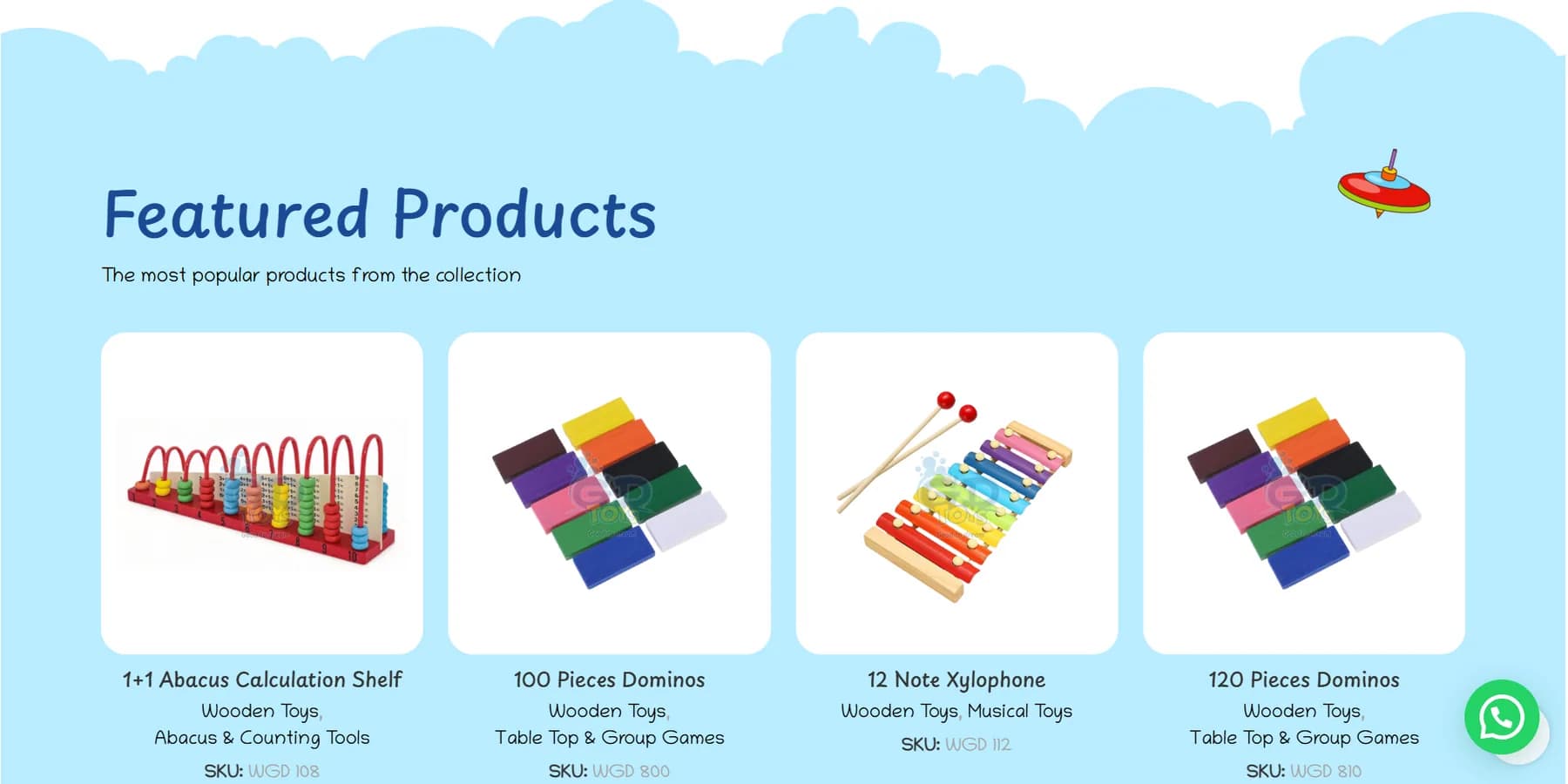 GD Toys responsive website design screen 2