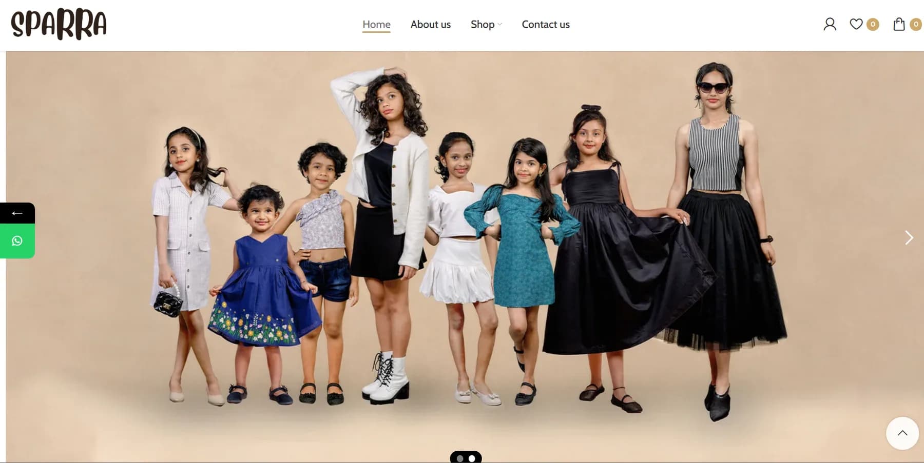 House of Sparra responsive website design screen 2