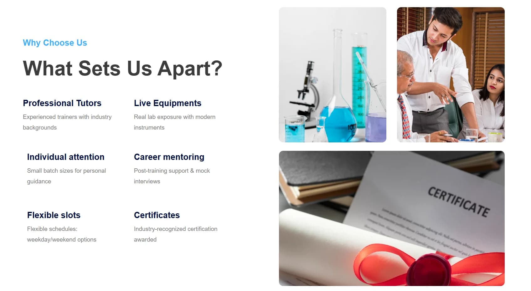 Mysore Analytical Services responsive website design screen 1