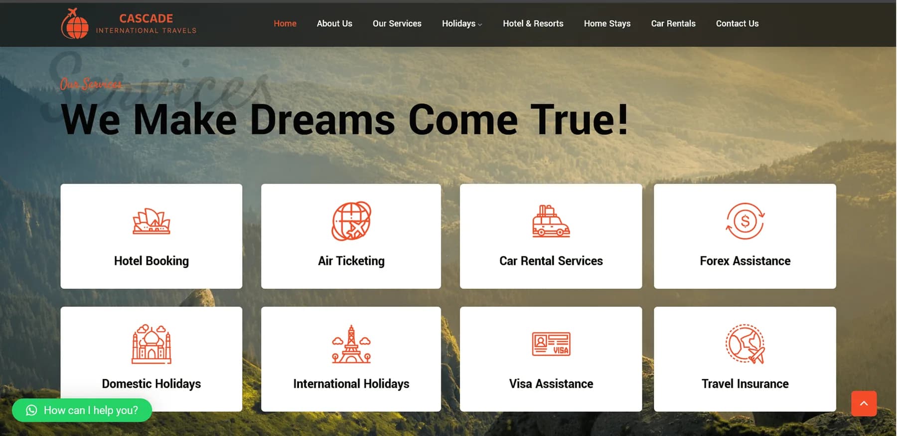 Mysore Tours responsive website design screen 1