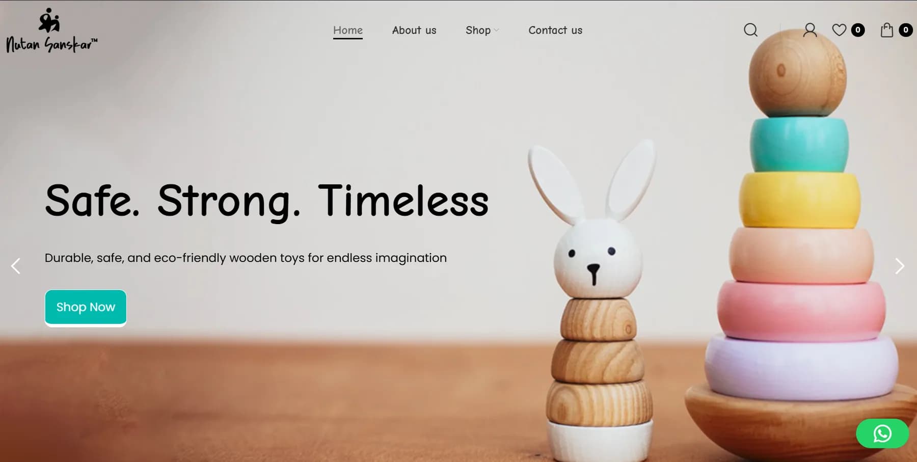 Nutan Sanskar responsive website design screen 1