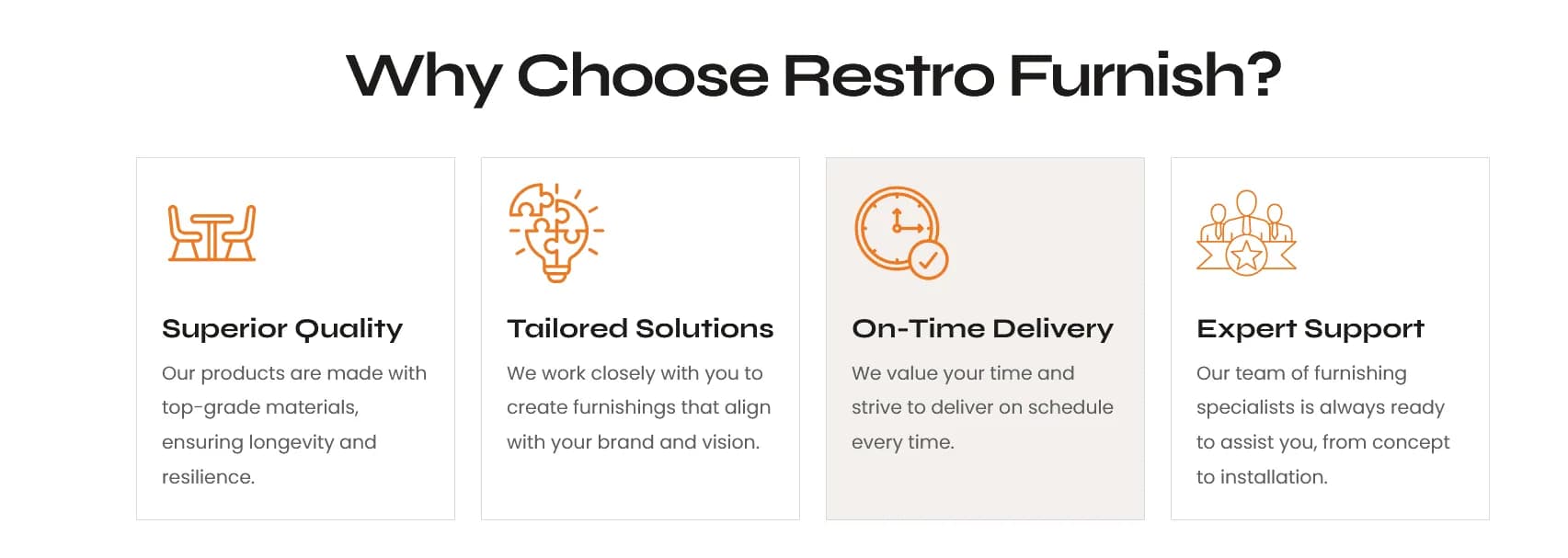 Restro Furnish responsive website design screen 1