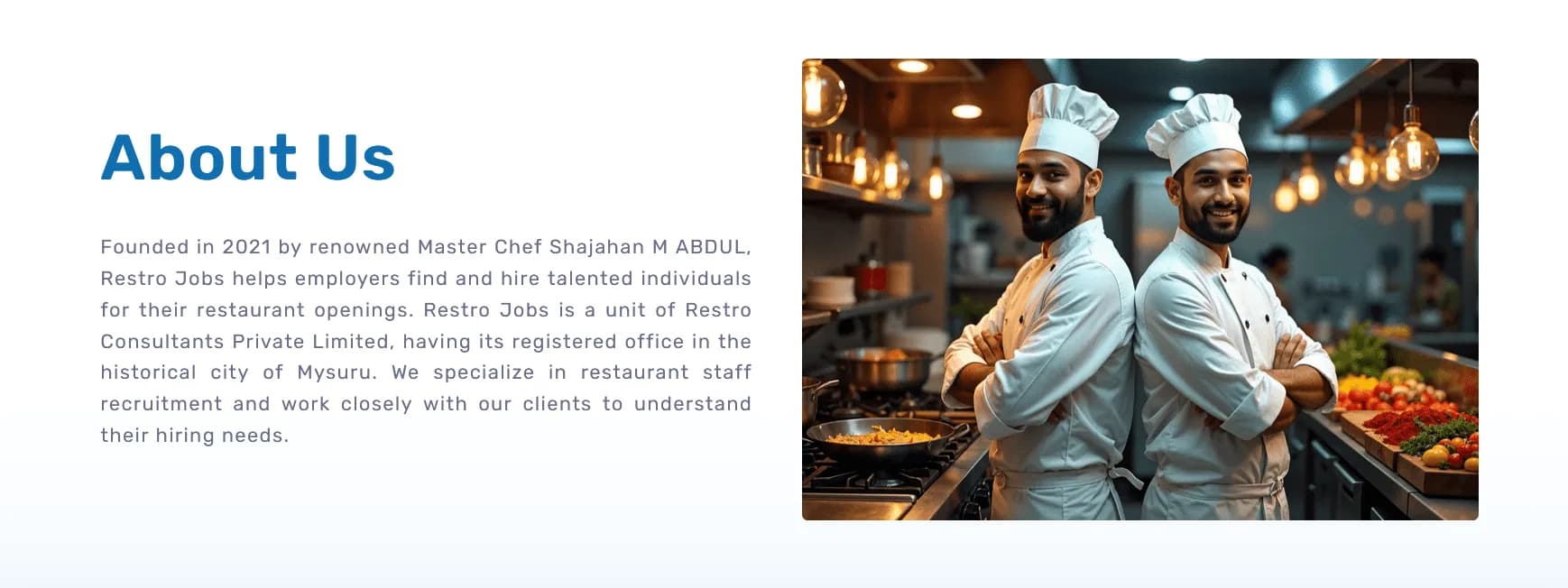 Restro Jobs responsive website design screen 2