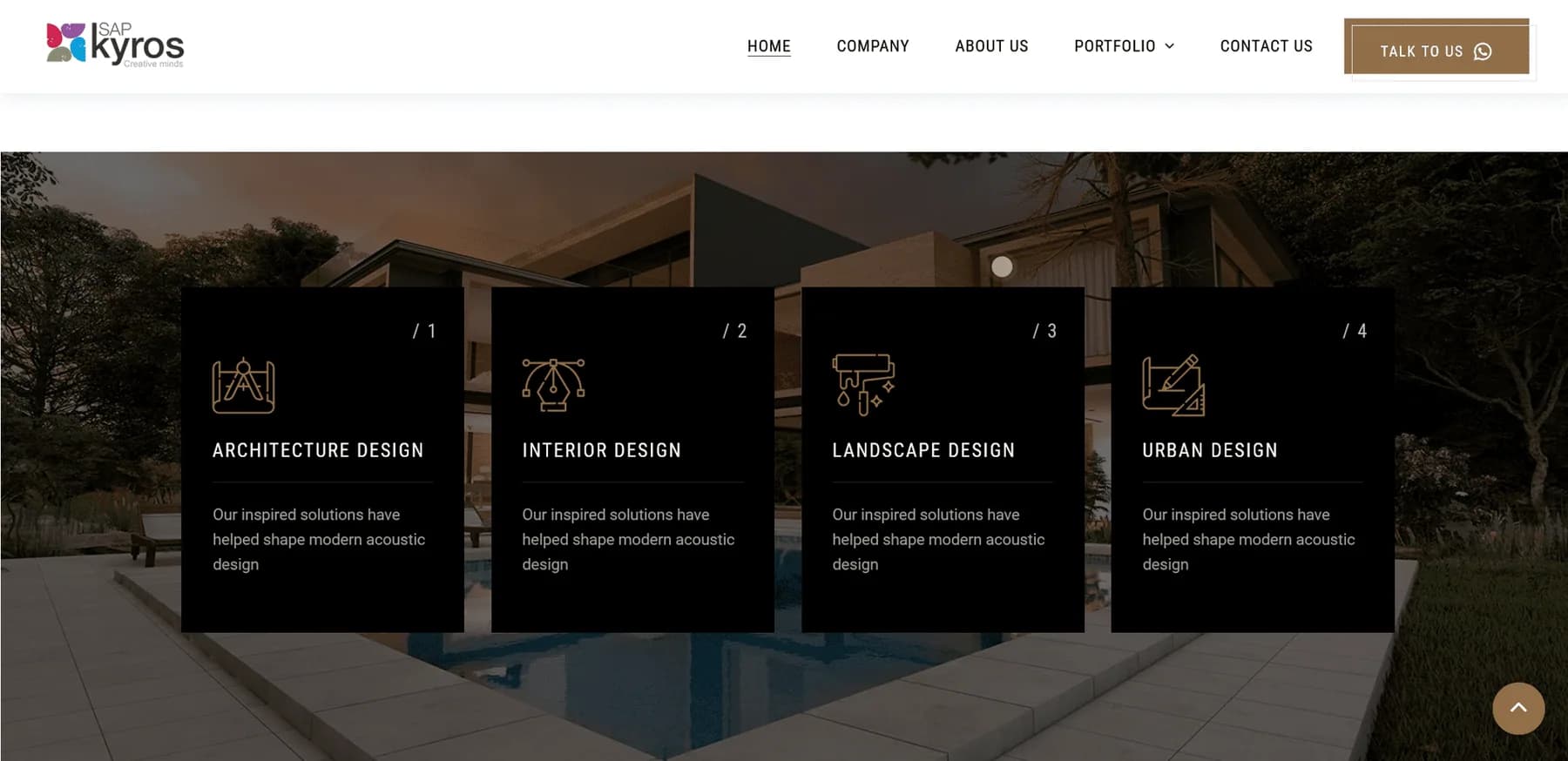 Sap Kyros responsive website design screen 2