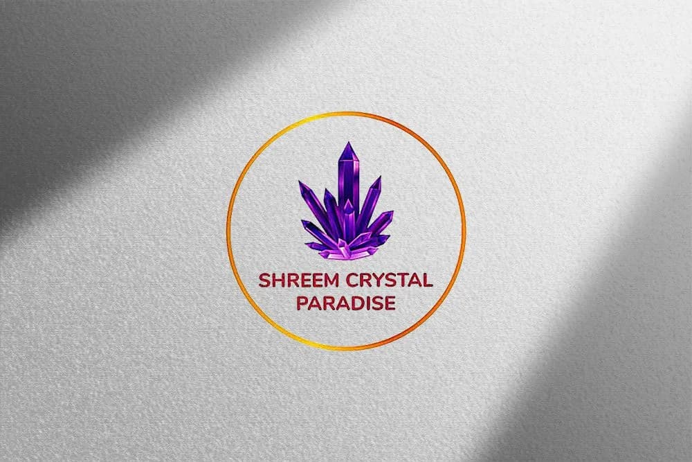 Shrreeshti Crystals website homepage design shown in a desktop browser