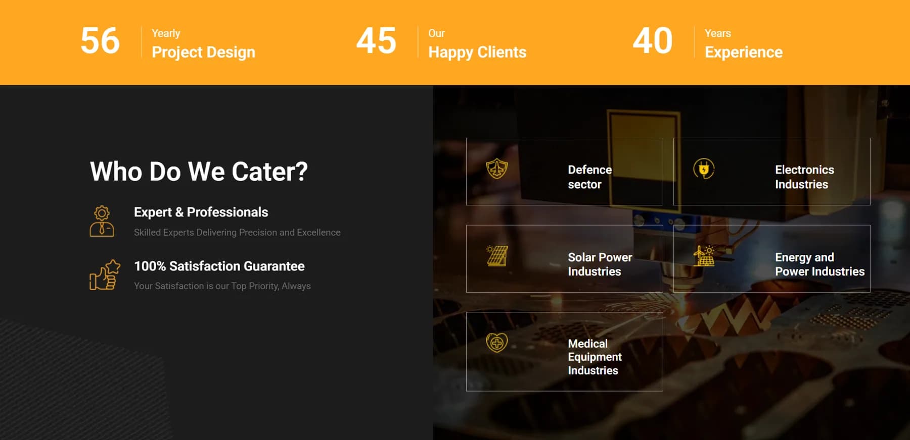 Sujaya Industries website homepage design shown in a desktop browser