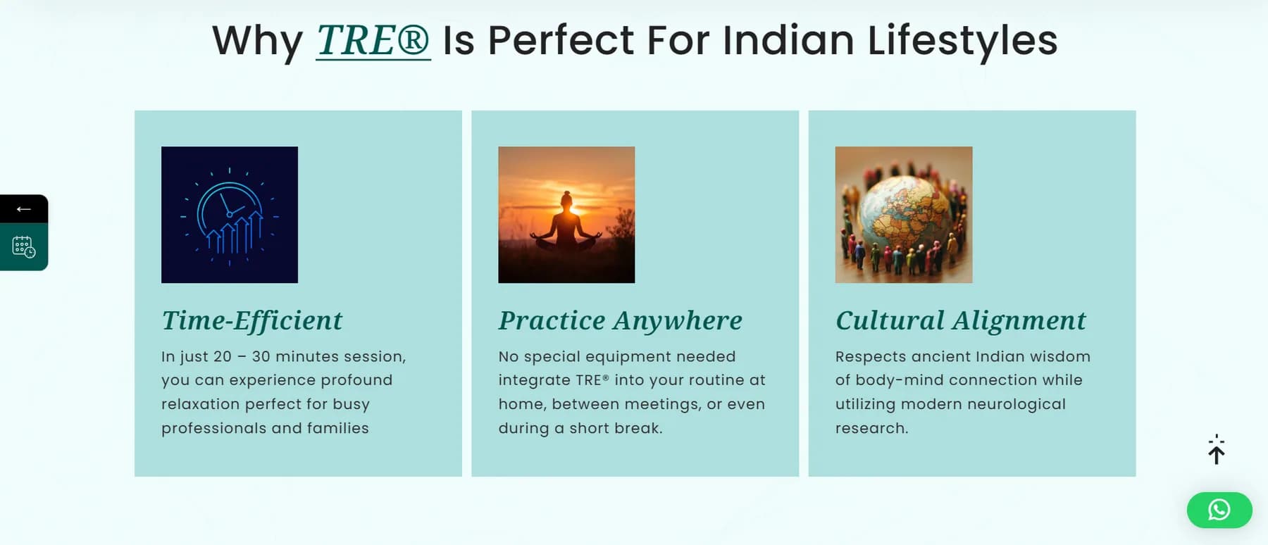 TRE® India website homepage design shown in a desktop browser