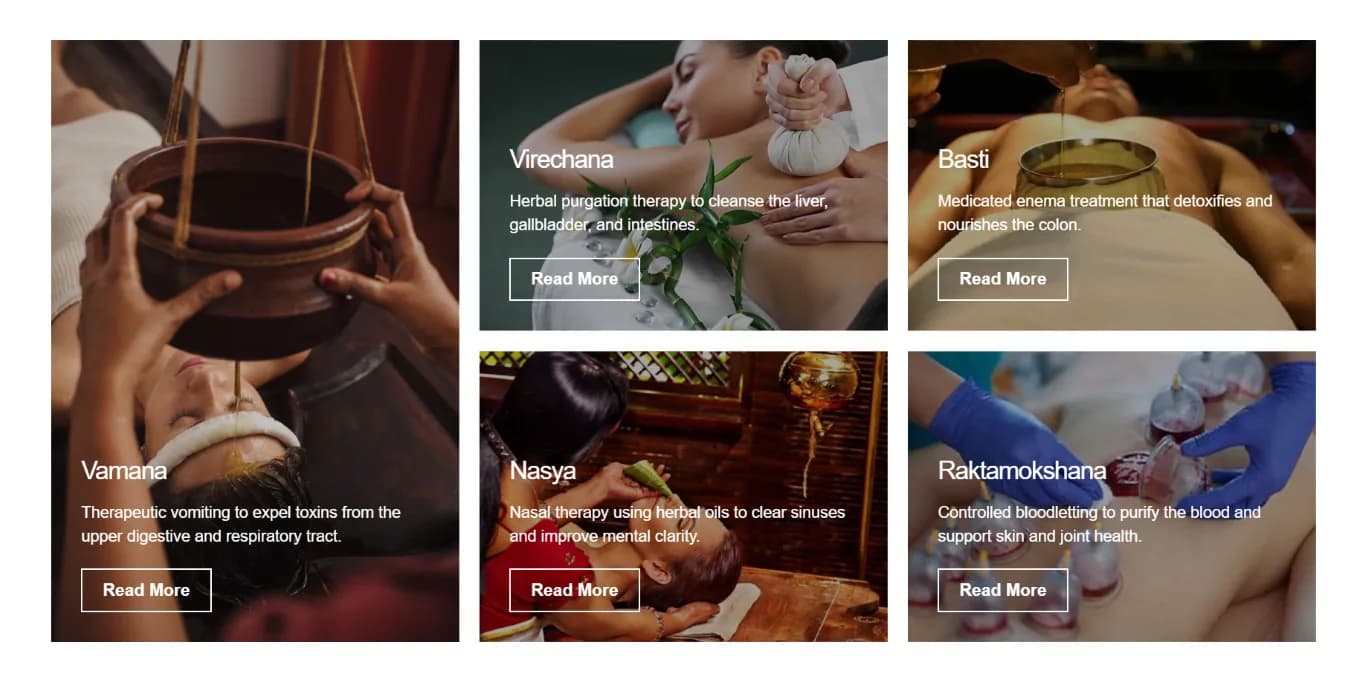 Westwind Ayurveda New Zealand website homepage design shown in a desktop browser